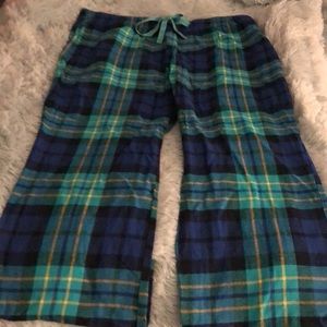 PERFECT GREEN/ NAVY PLAID LOUNGE/ SLEEP PANTS NWOT XL